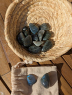 Labradorite Tumbled Stones 0.75-1.25 Inch - AA Grade