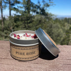 Pure Rose Botanical Candle Travel Tin