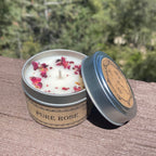 Pure Rose Botanical Candle Travel Tin