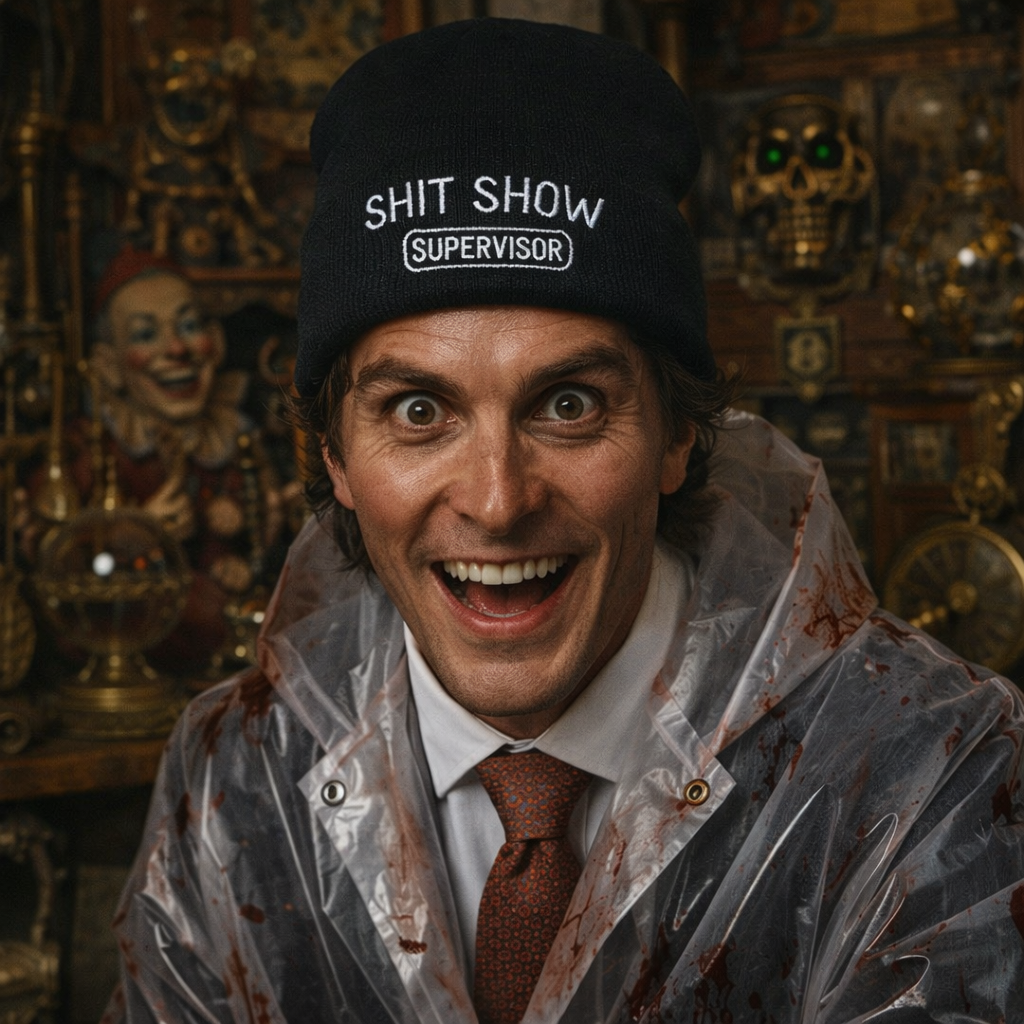 “Sh*t Show Supervisor” Beanie – Funny Knit Cap for Chaos Managers