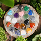 Heart Hand-cut Crystal Gemstone & Stones (Assortment of 12) WHOLESALE
