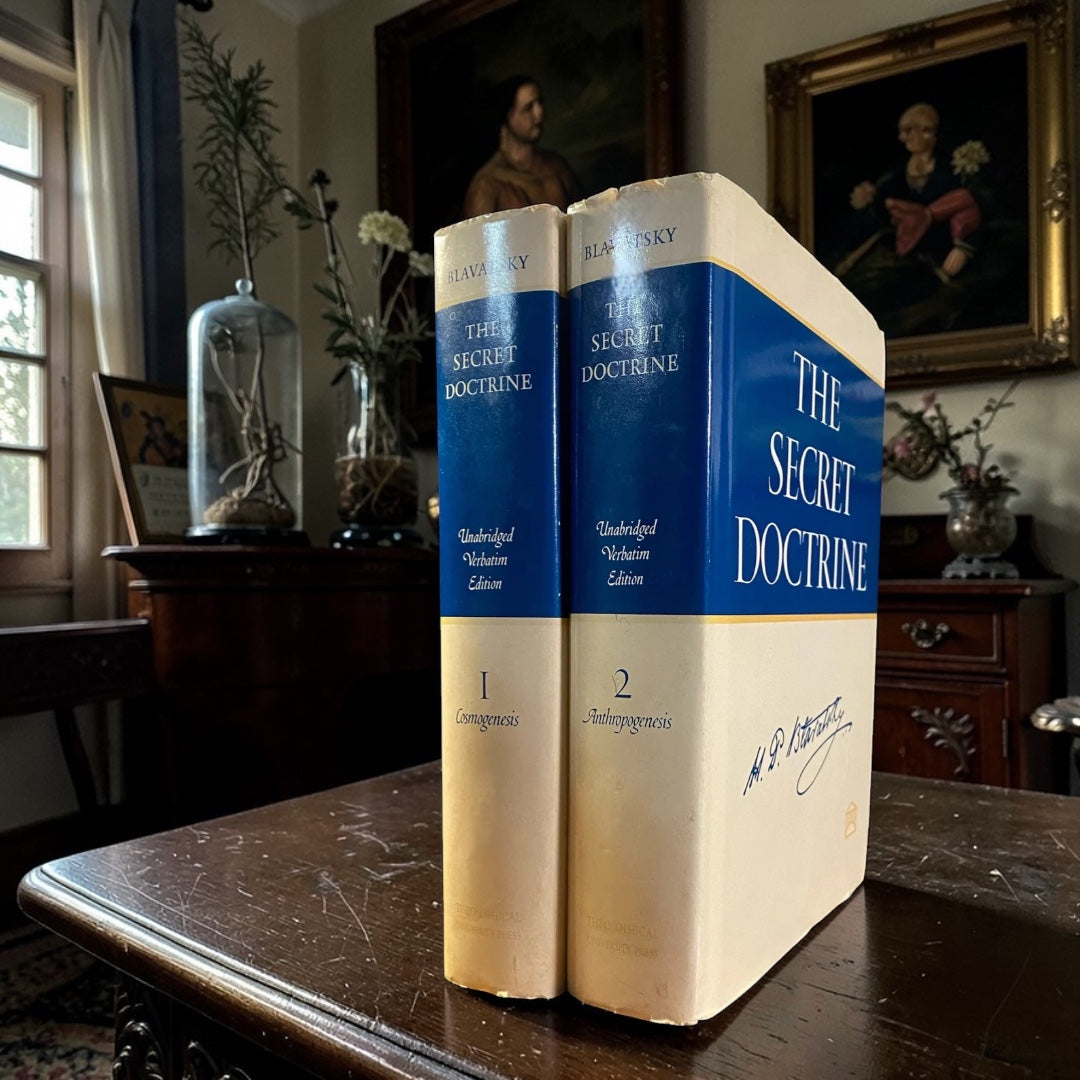 The Secret Doctrine – 2 Volume Set by Helena P. Blavatsky | Vintage Occult Philosophy & Theosophy Classic