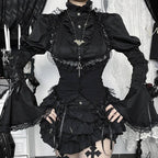 Halloween Halter Neck Vest Top Stylish Dark Aesthetic