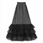 The Eternal Romance | Cascading Ruffle Tulle Maxi Skirt