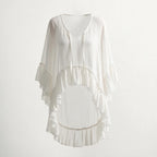 The Wandering Muse | Bohemian Ruffle Chiffon Blouse