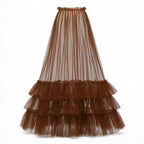 The Eternal Romance | Cascading Ruffle Tulle Maxi Skirt