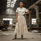 The Enchanted Reverie | Cascading Ruffle Tulle Maxi Skirt