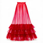 The Eternal Romance | Cascading Ruffle Tulle Maxi Skirt