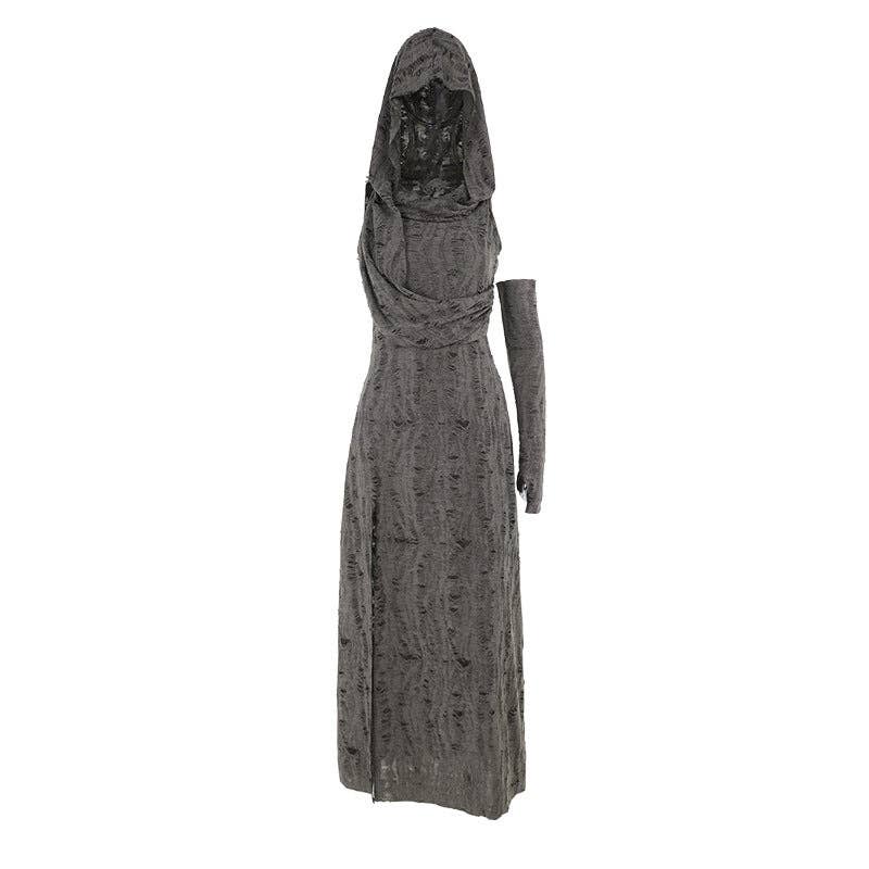 Street Chic Hooded Maxi Dress