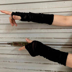 Punk dark Harajuku style sleeves torn gloves and sleeves