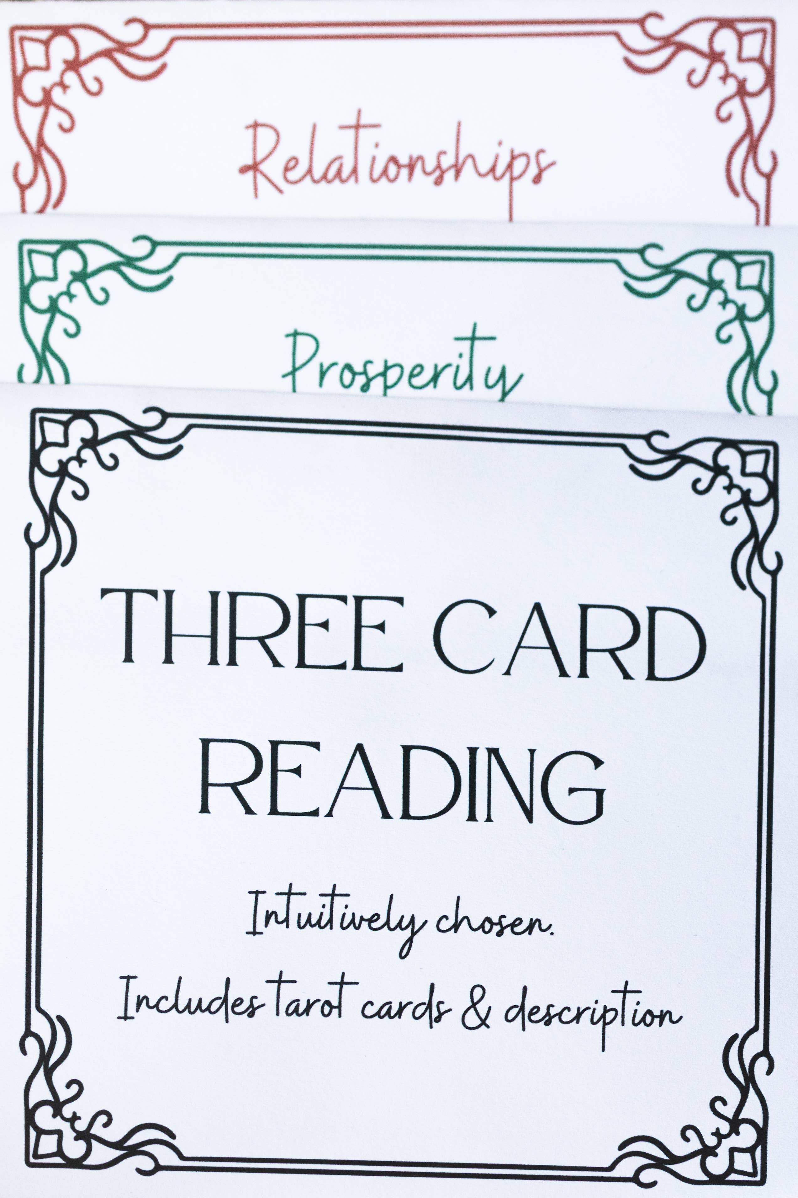 Three Card Tarot Reading
