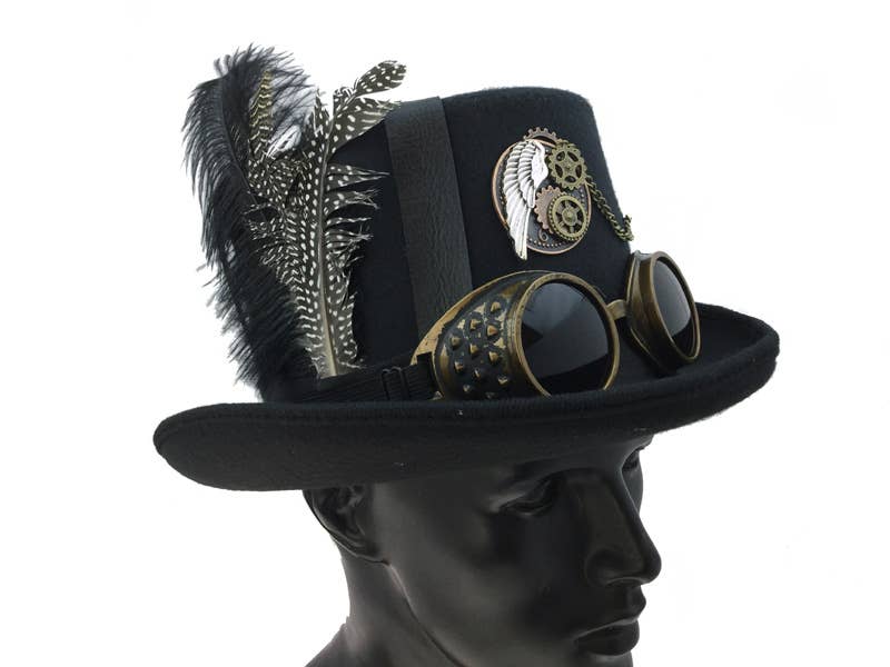Gear Chain Steampunk Top Hat