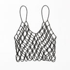 The Gilded Web | Expandable Beaded Mesh Camisole