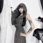 Street Chic Hooded Maxi Dress