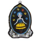 🎪 “The Juggler” – Steampunk Circus Enameled Glass Ornament
