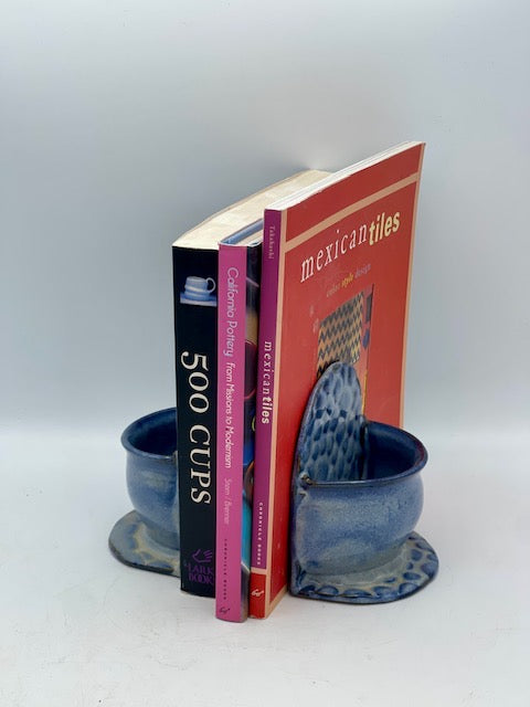 Ceramics bookends by Helen Hixon