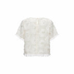 The Beautifully Unraveled | Fringed Textural T-Blouse