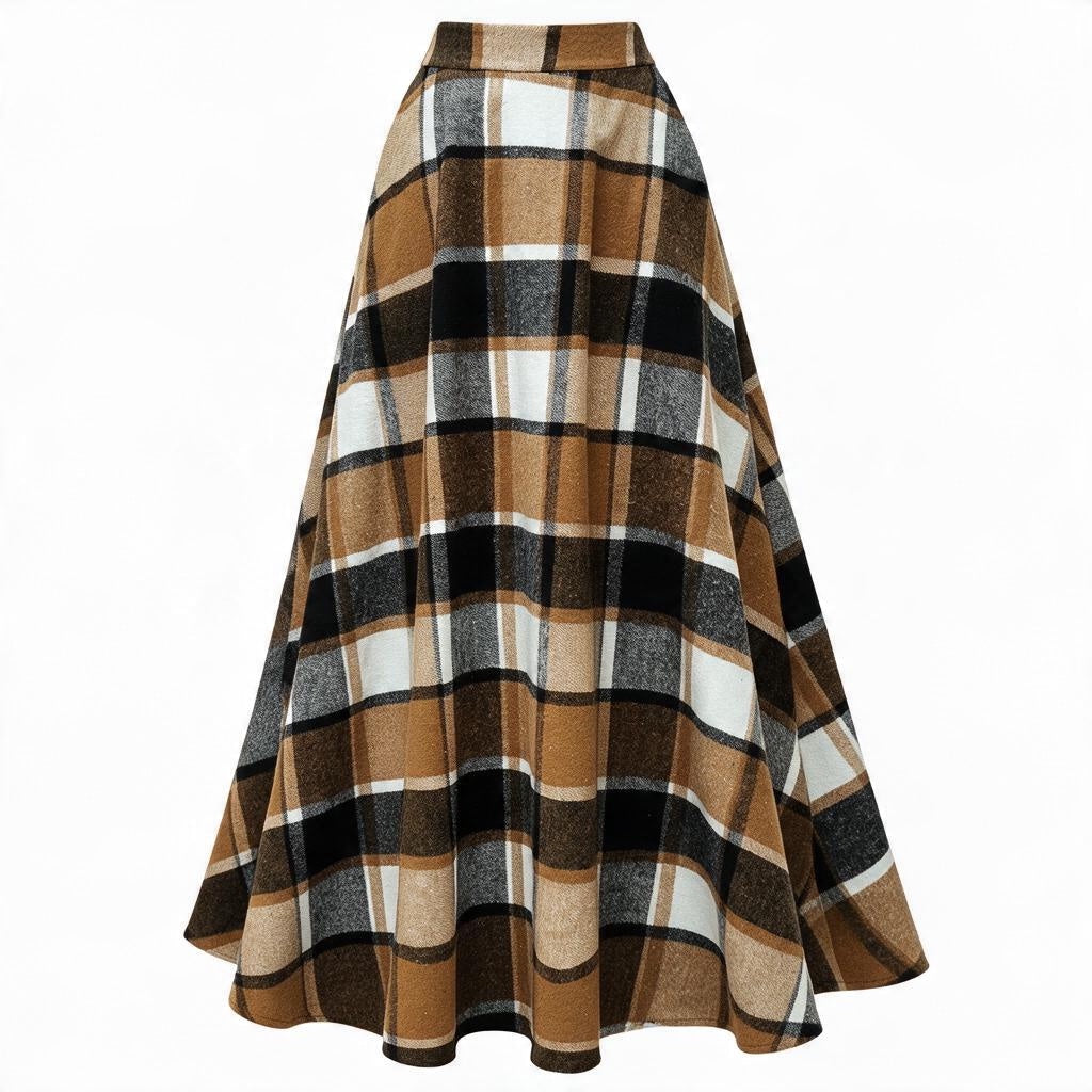 The Highland Wanderer | Heritage Plaid Maxi Skirt