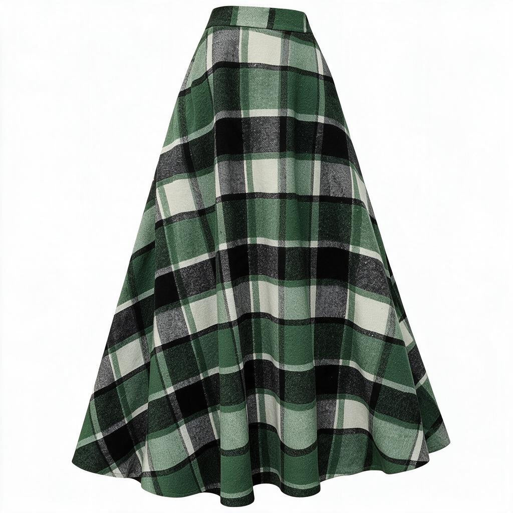 The Highland Wanderer | Heritage Plaid Maxi Skirt