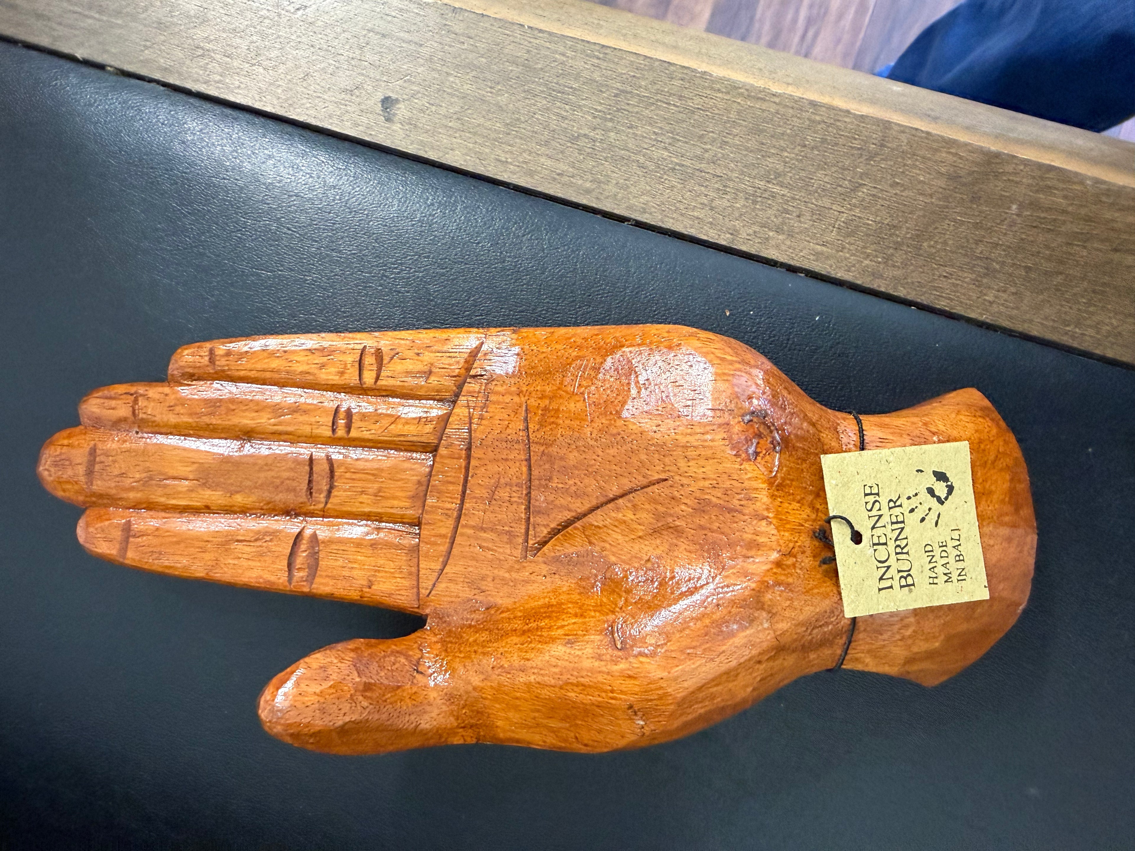 Incense Burner carved Hand