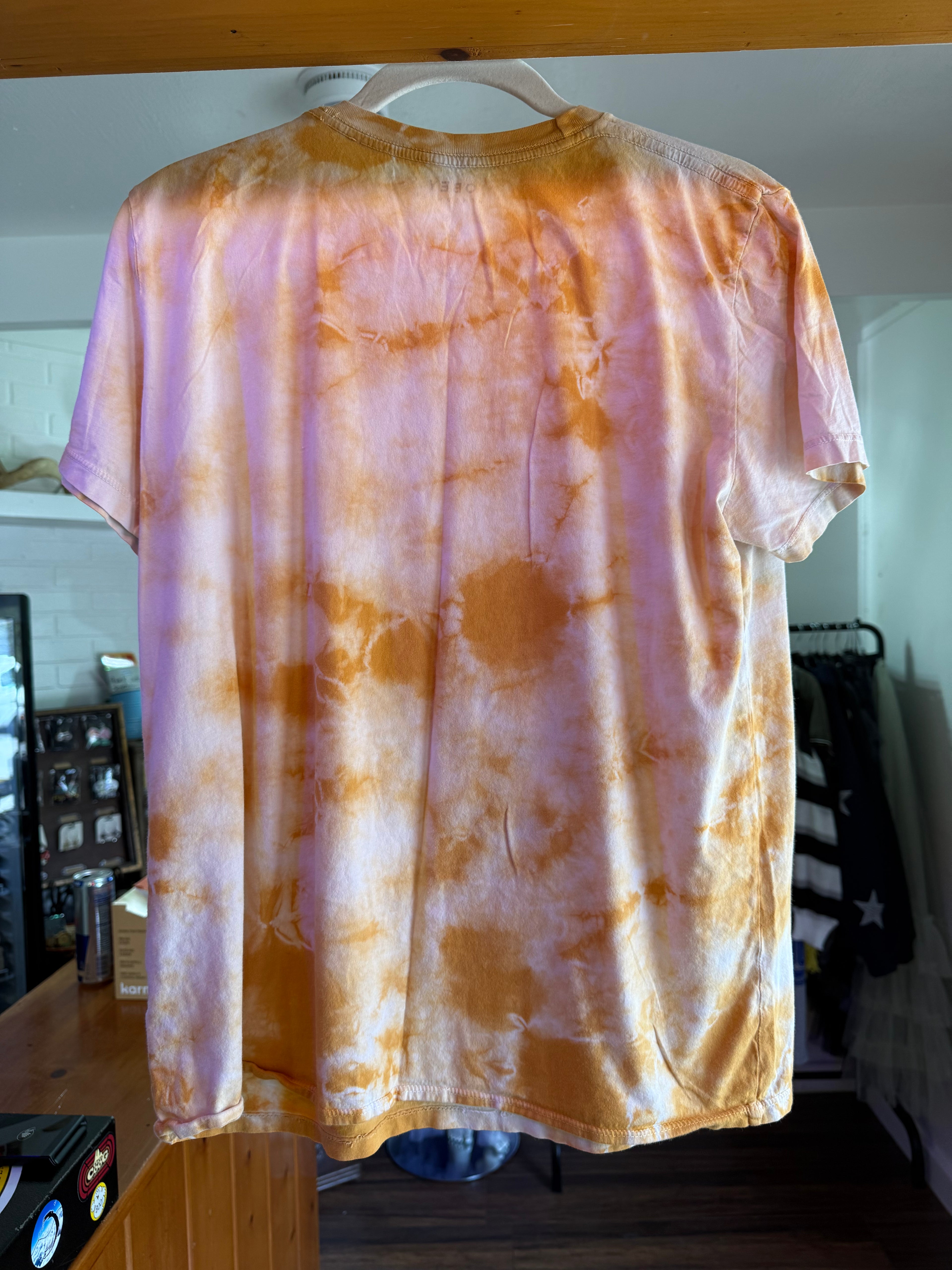 Obey Worldwide Yellow Tie-Dye Dove T-Shirt - Size L | The Funky Bazaar