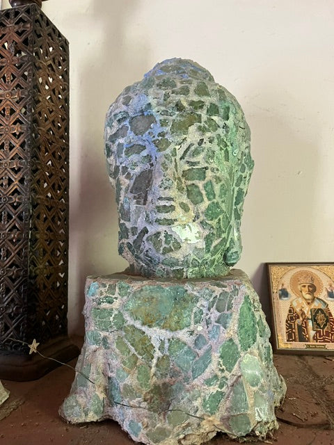 glass Buddha Head