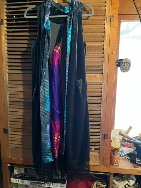Blue Velvet Vest
