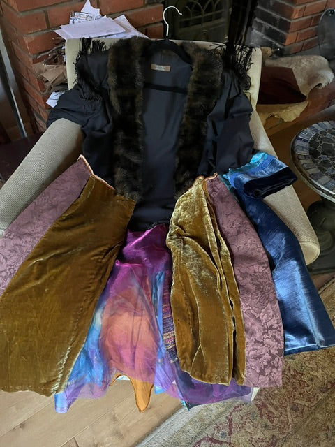 Boho one of a kind handstitched upcycled coat