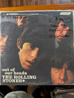 The Rolling Stones Out of Our Heads vintage vinyl LP album cover on London Records.