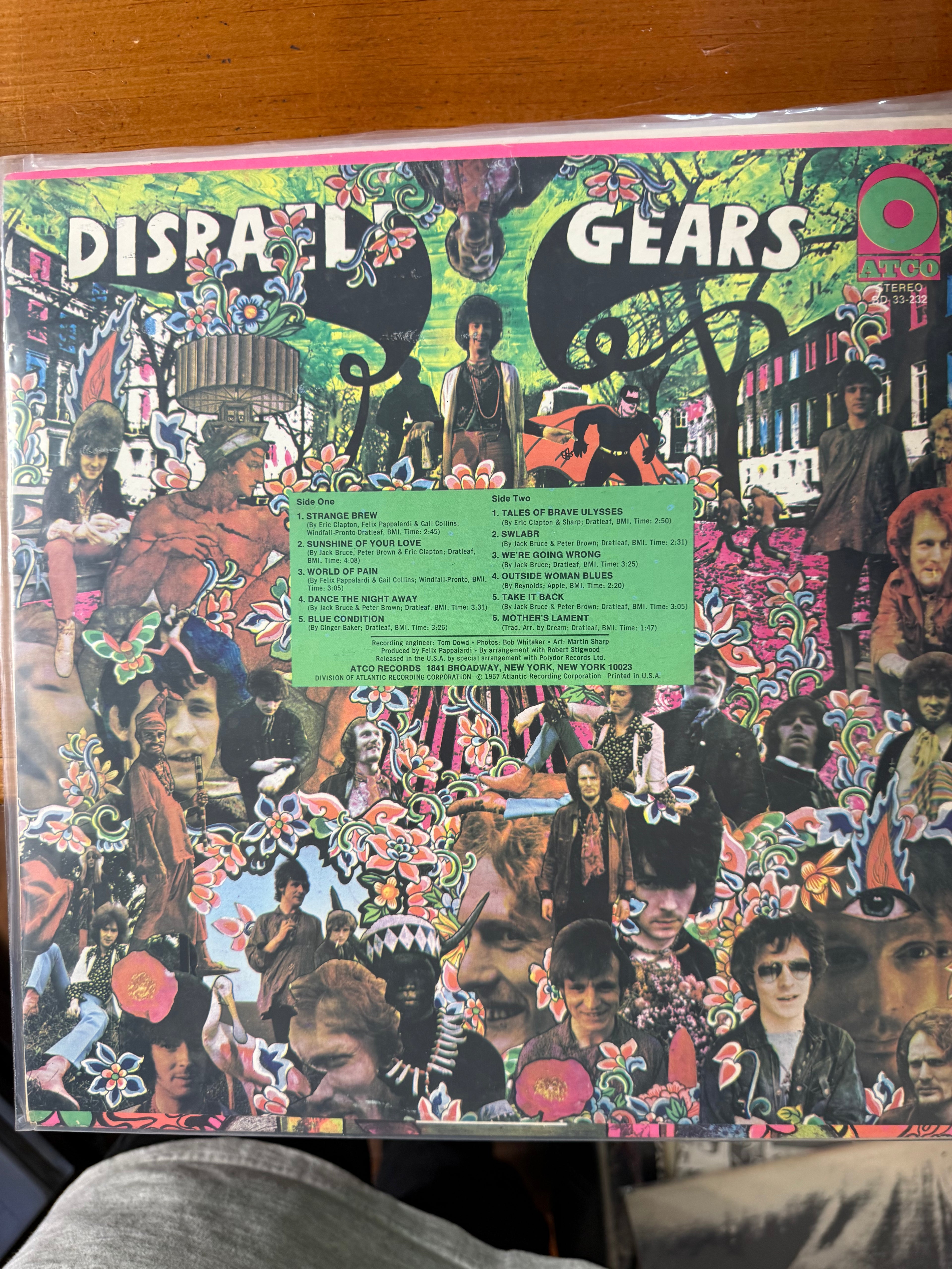Cream – Disraeli Gears Vintage Stereo Vinyl LP (ATCO SD 33-232)