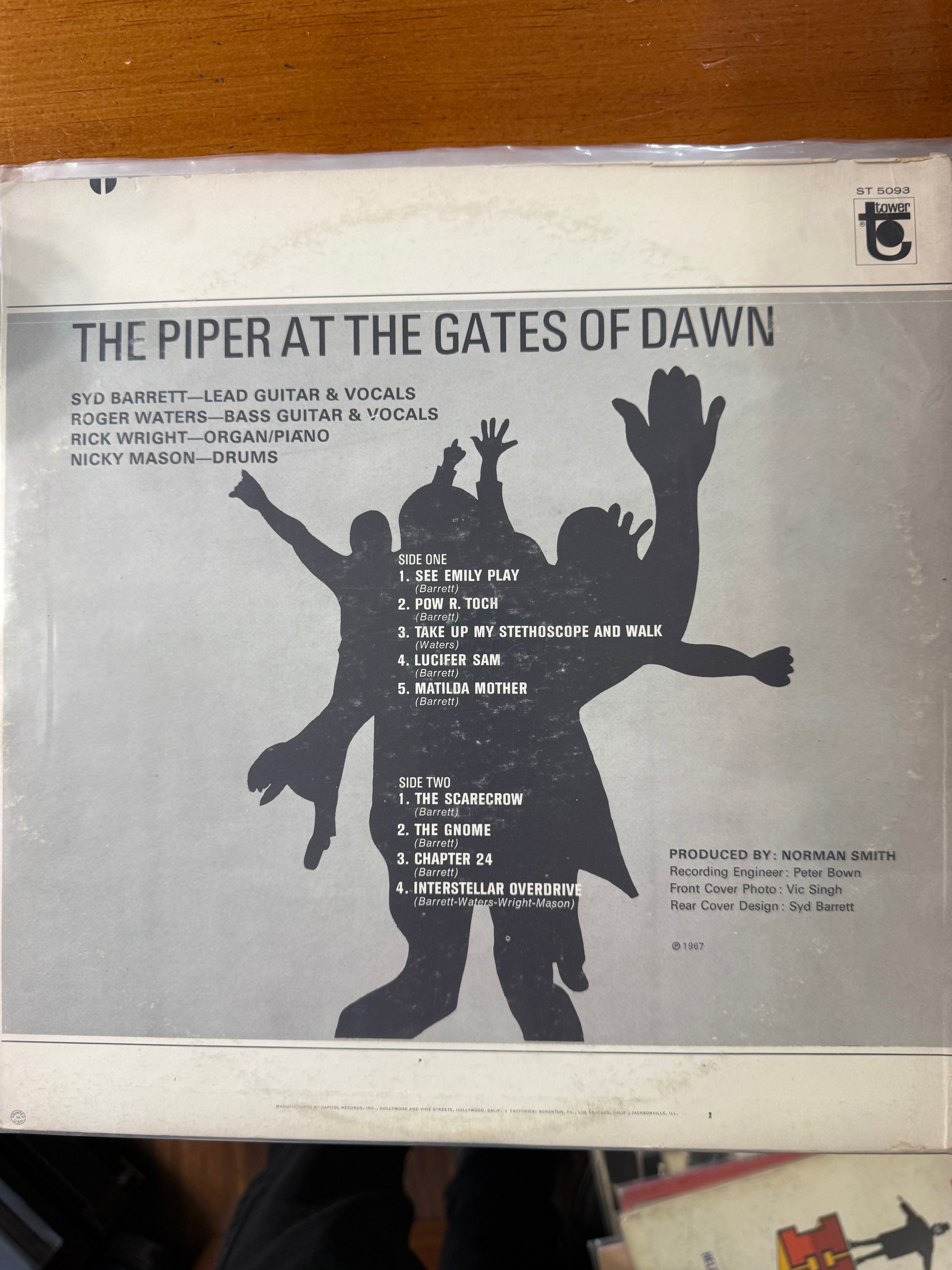 Pink Floyd – The Piper at the Gates of Dawn Vintage Stereo Vinyl LP (Tower Records ST 5093)