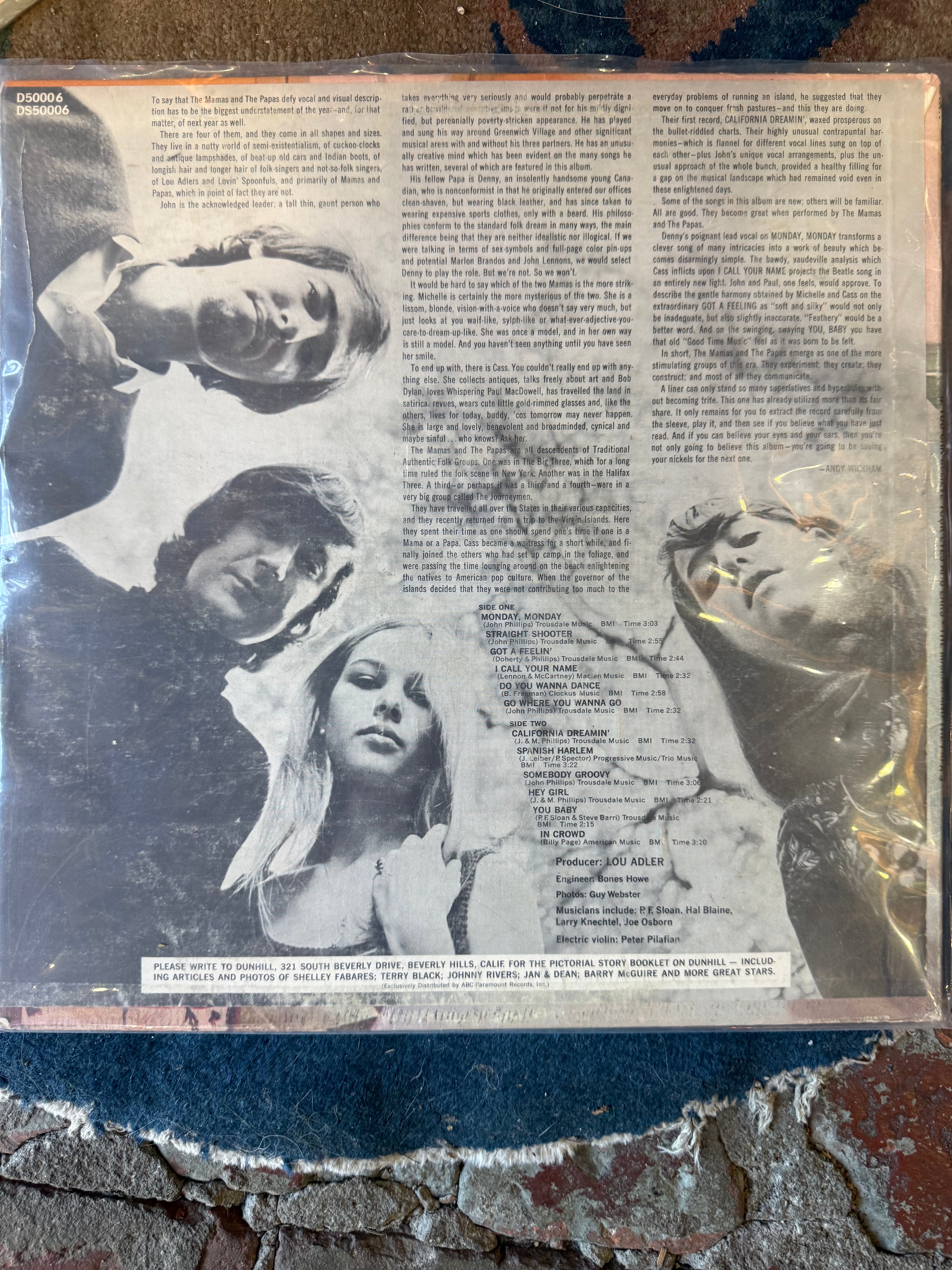 Own an original 1966 stereo vinyl pressing of If You Can Believe Your Eyes and Ears by The Mamas & The Papas (Dunhill DS-50006). Includes hit folk-rock classics "California Dreamin'" and "Monday, Monday."