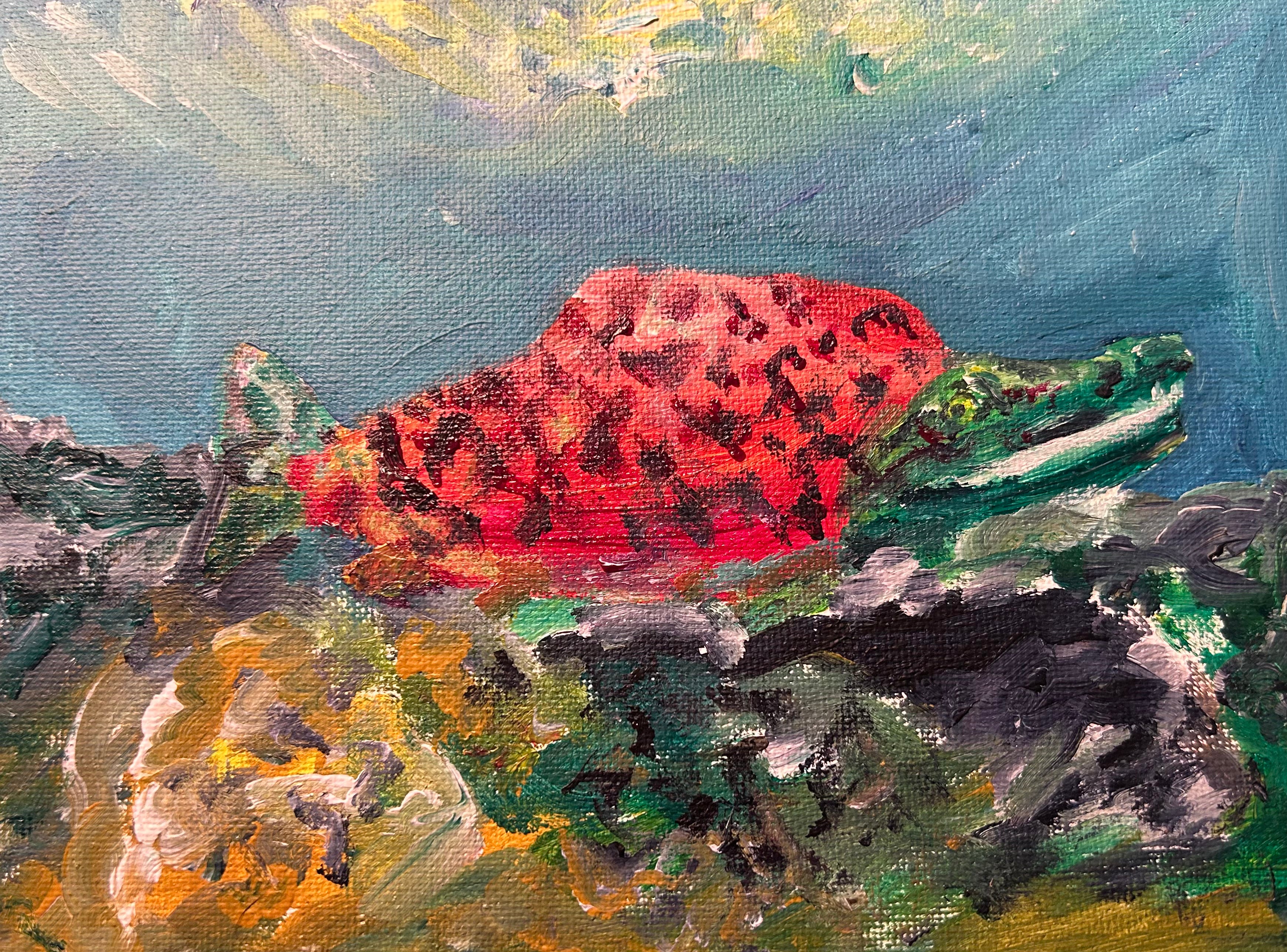 Sockeye Salmon Painting by Milo Brown