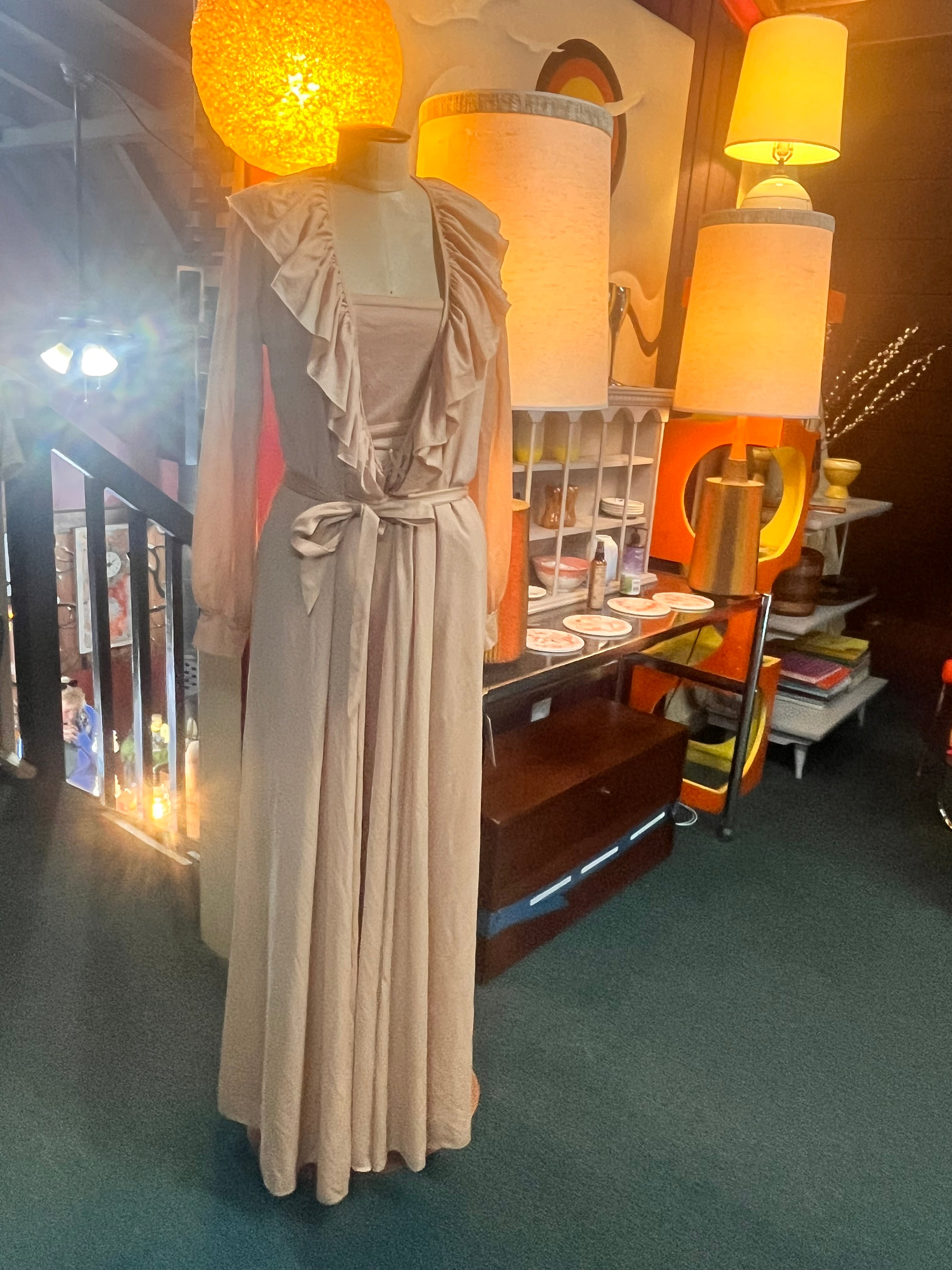 3 Piece Vintage Nylon Loungewear