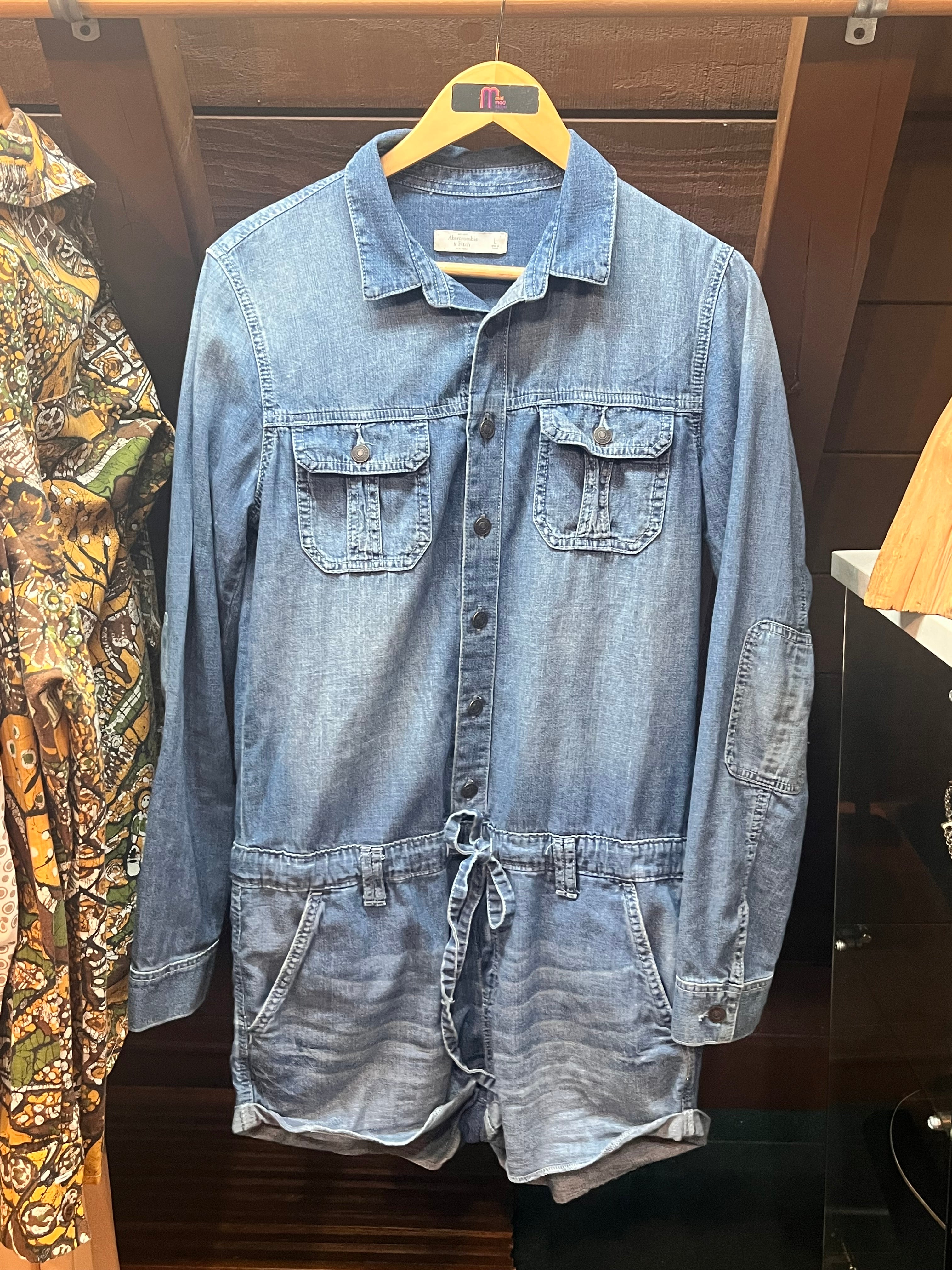 Abercrombie & Fitch Denim Romper - Size L