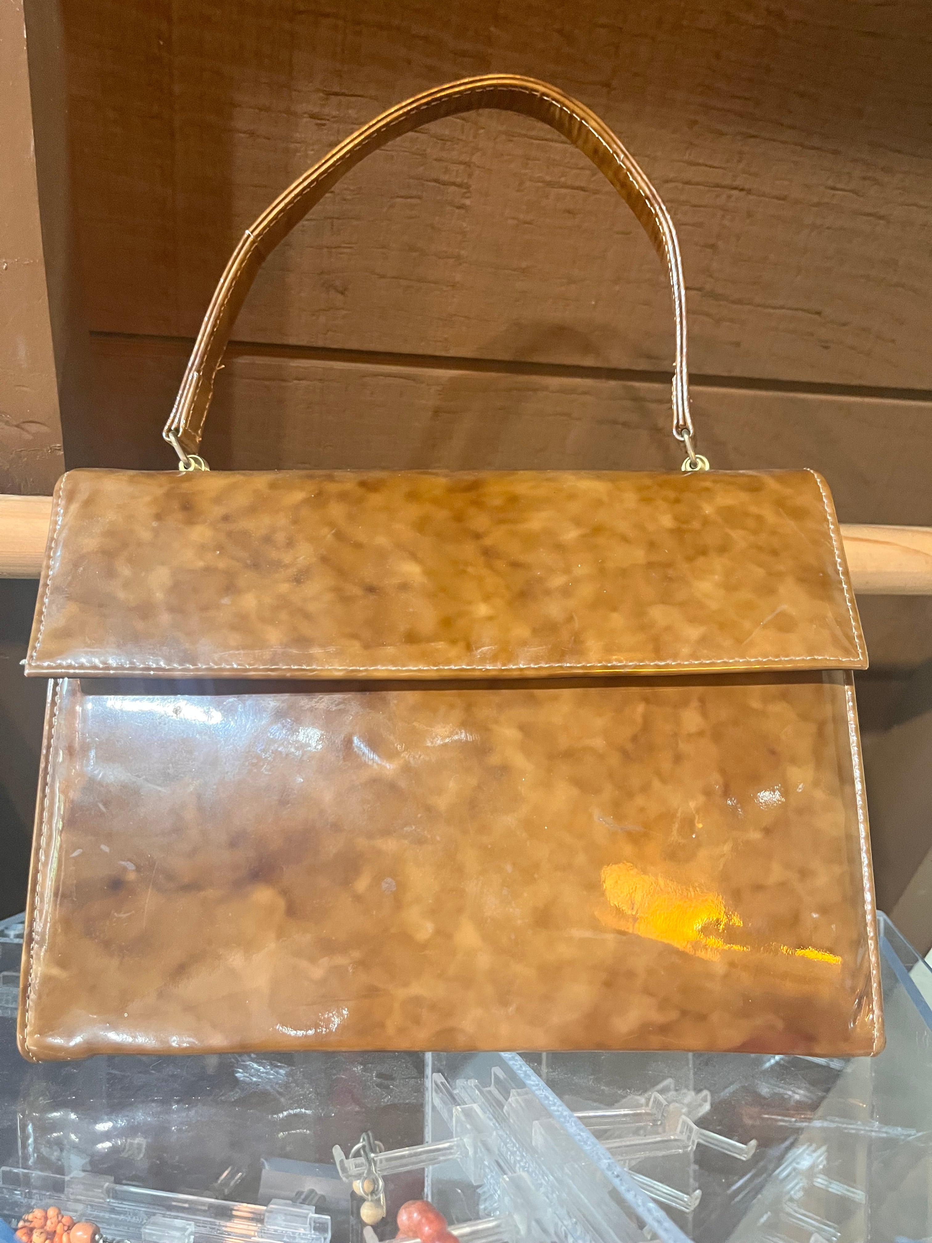 1960’s Patent Tortoiseshell Purse