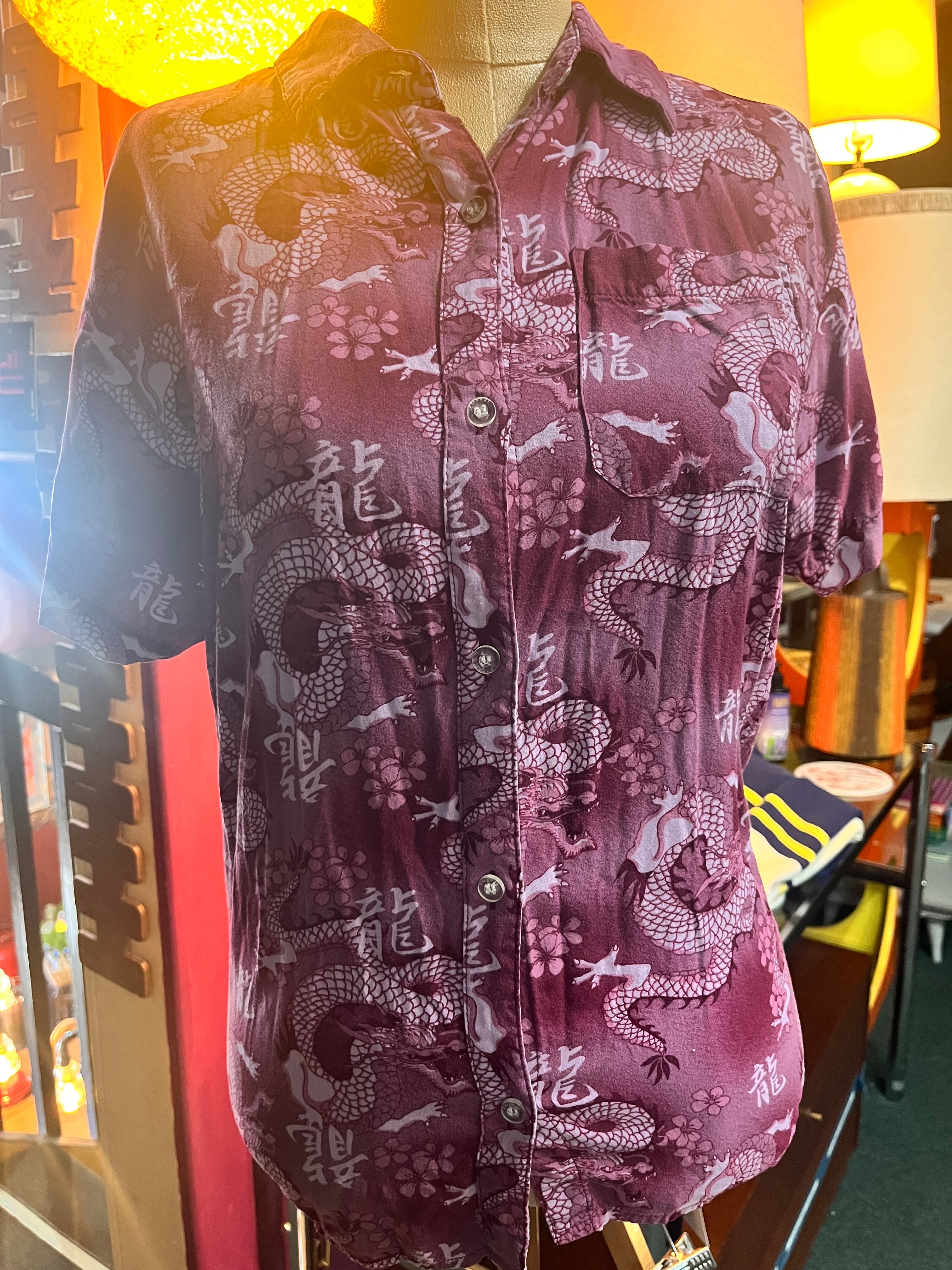 90’s Style Purple Dragon Shirt-Empyre