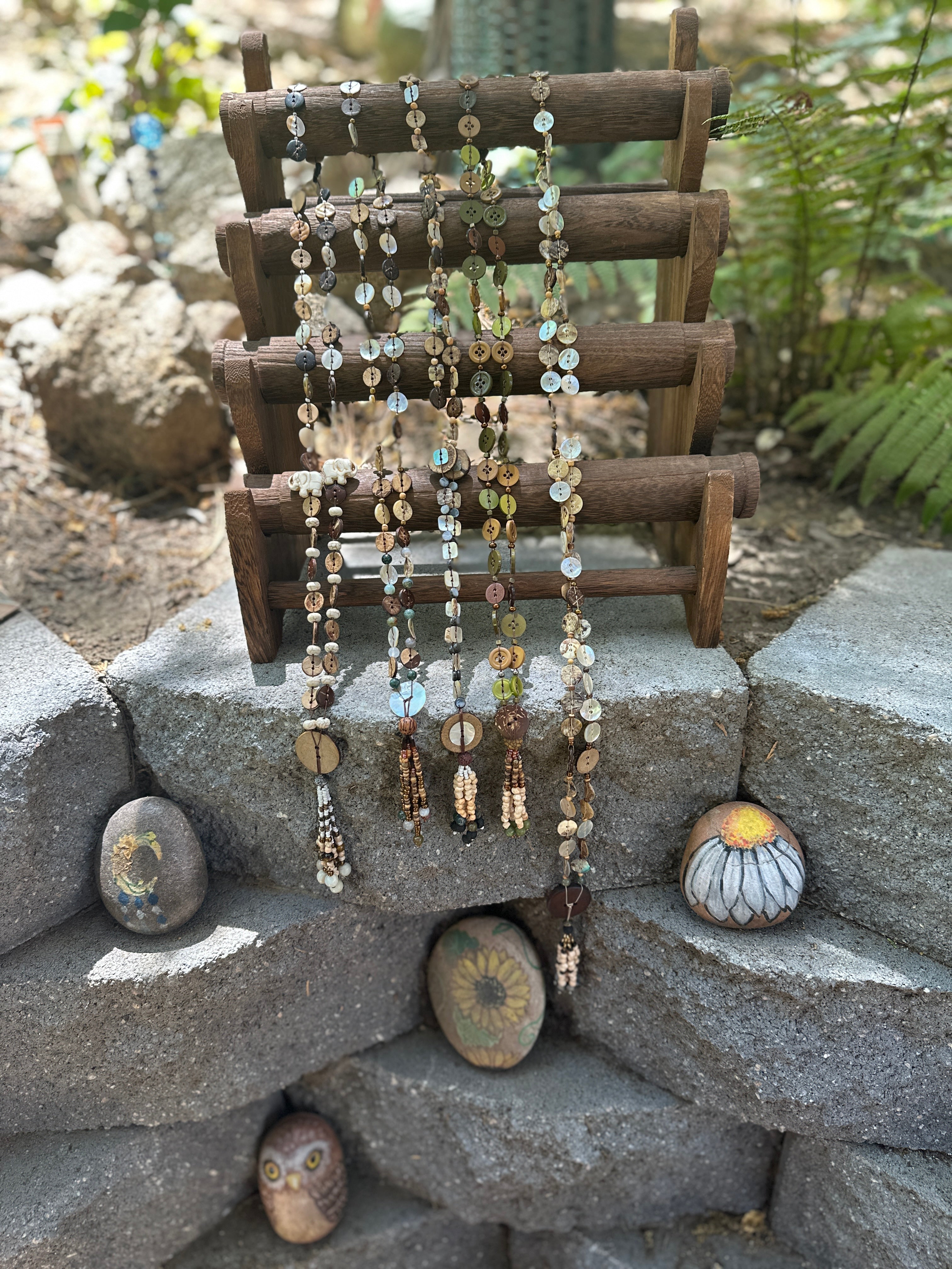 Button Necklaces by Sheri Klintworth