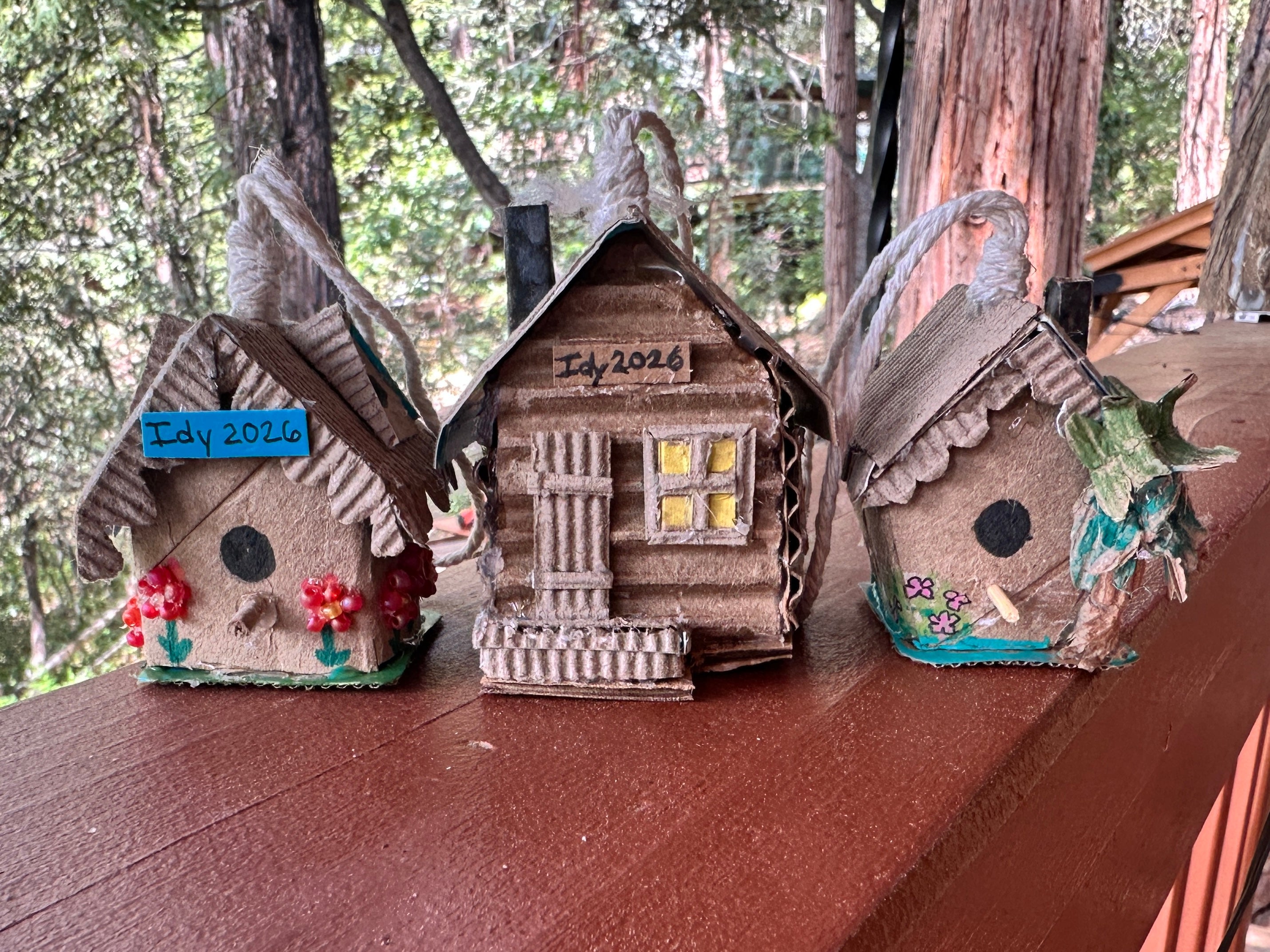 Bird House Ornaments by Sheri Klintworth