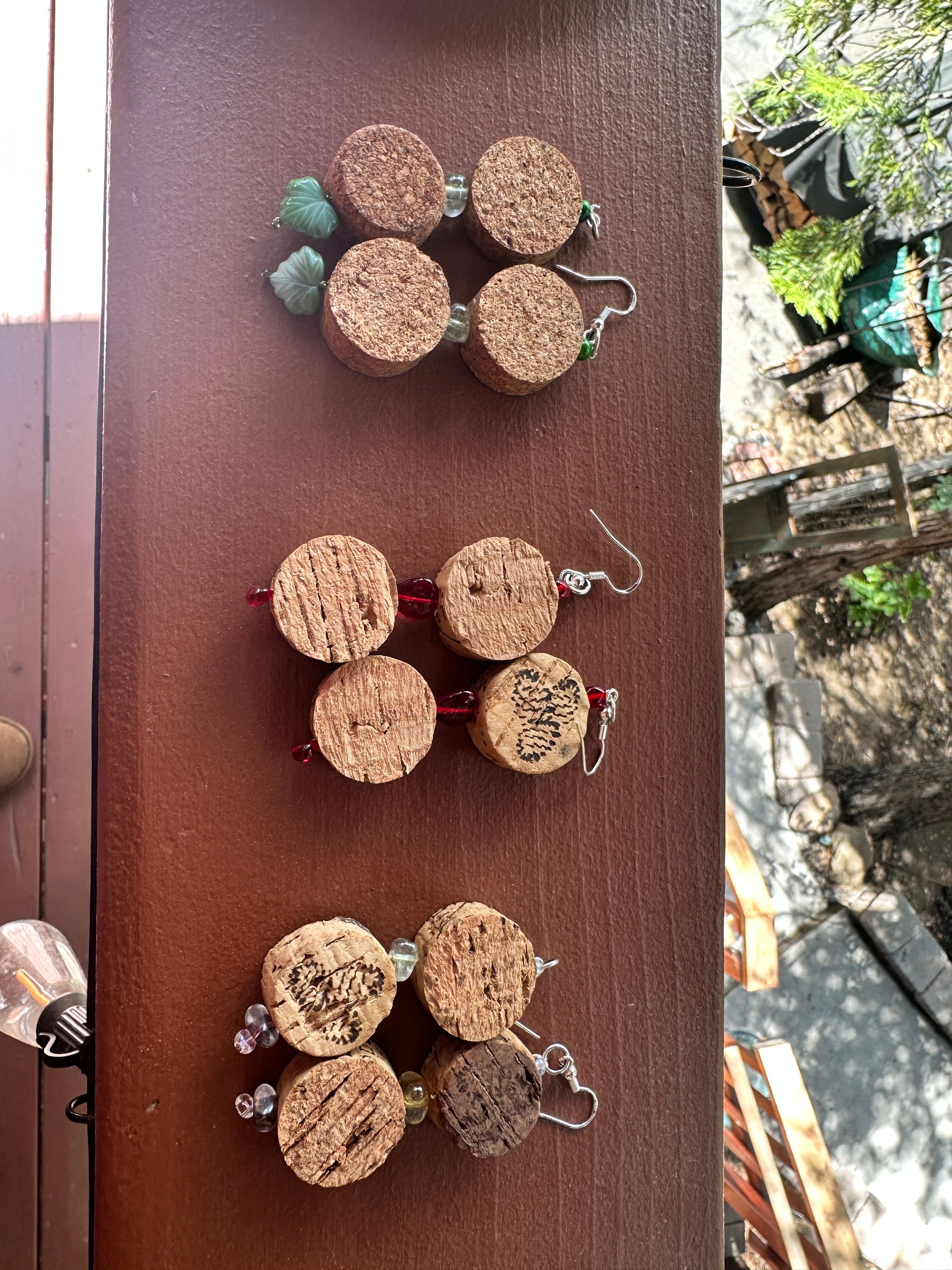 Wine Cork Earrings by Sheri Klintworth