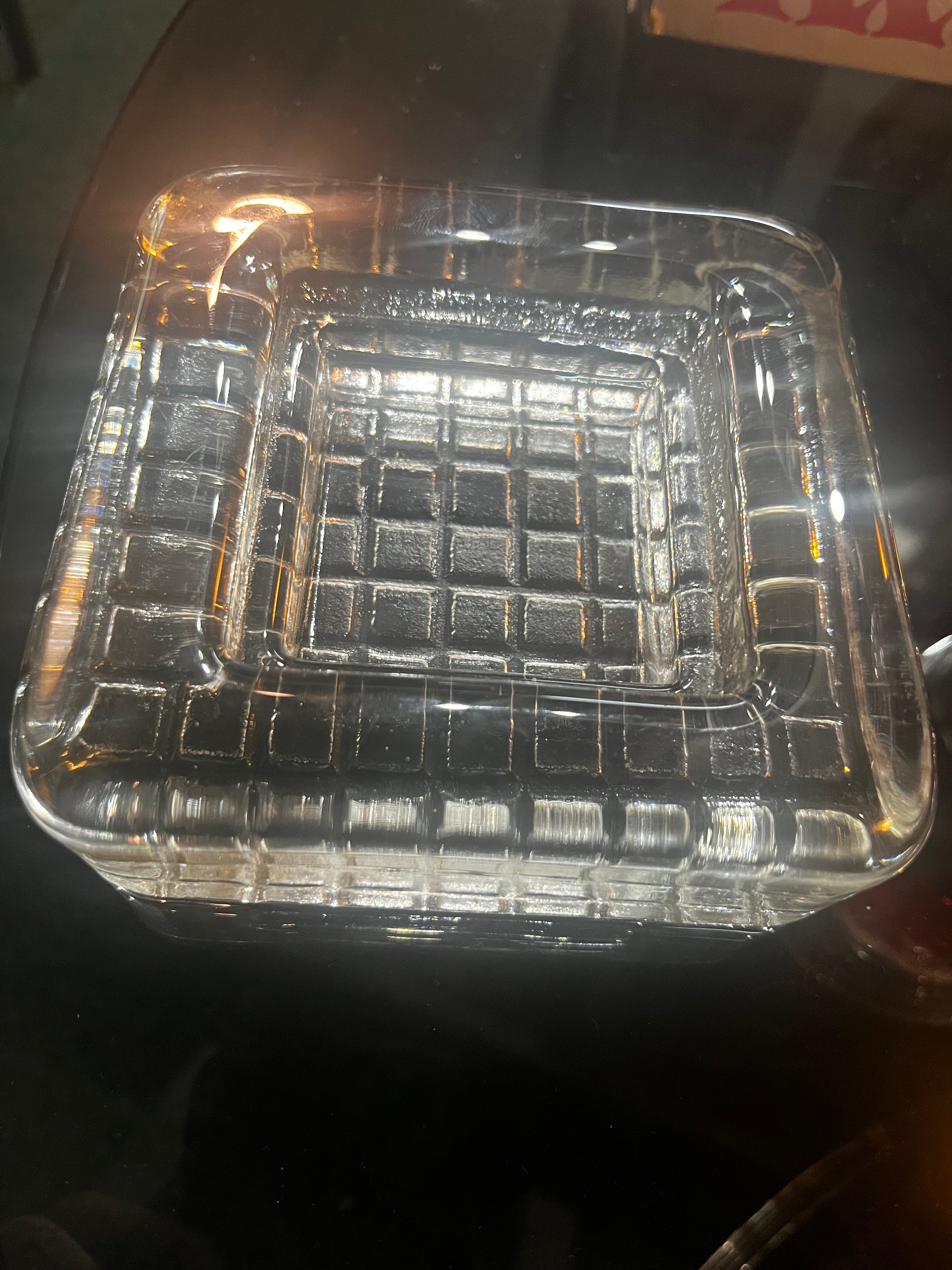 Heavy Mid Century Art Glass- Trinket Dish