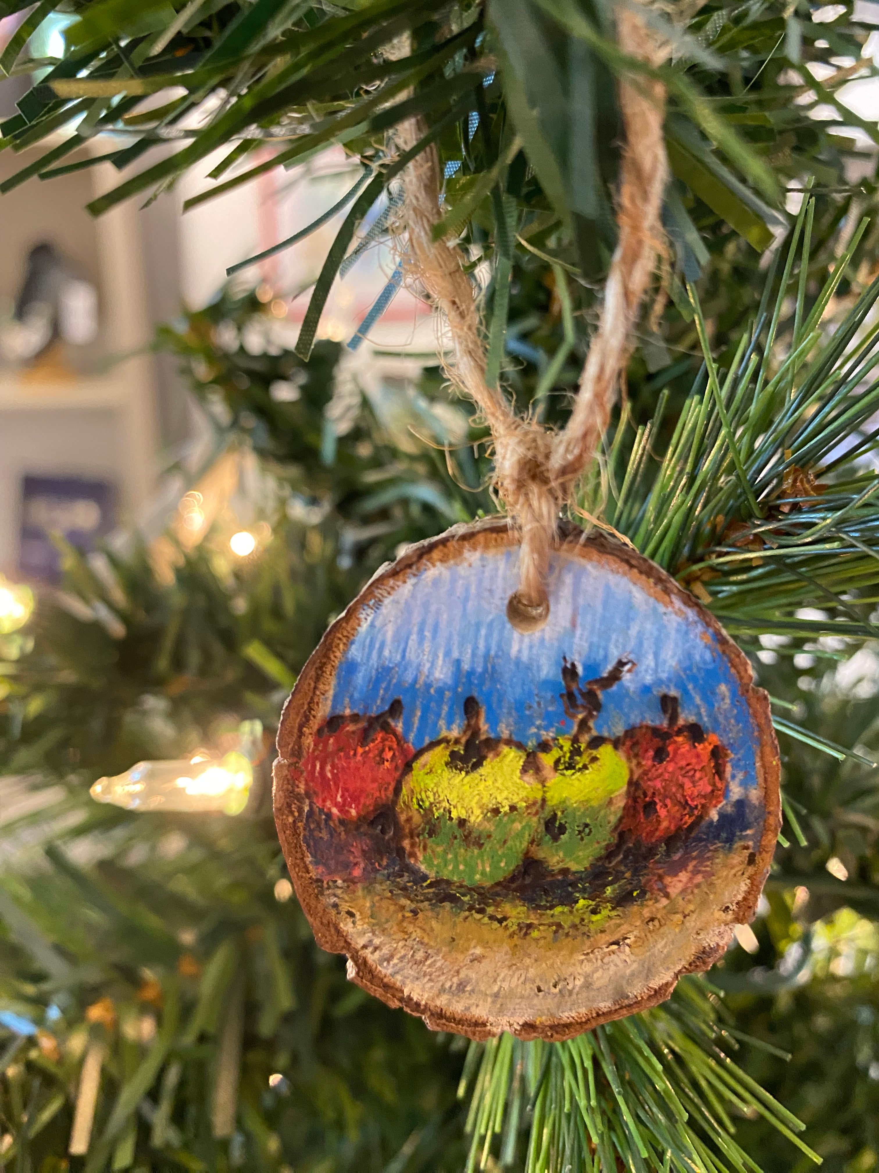 Apple Ornament by Jolene Paige