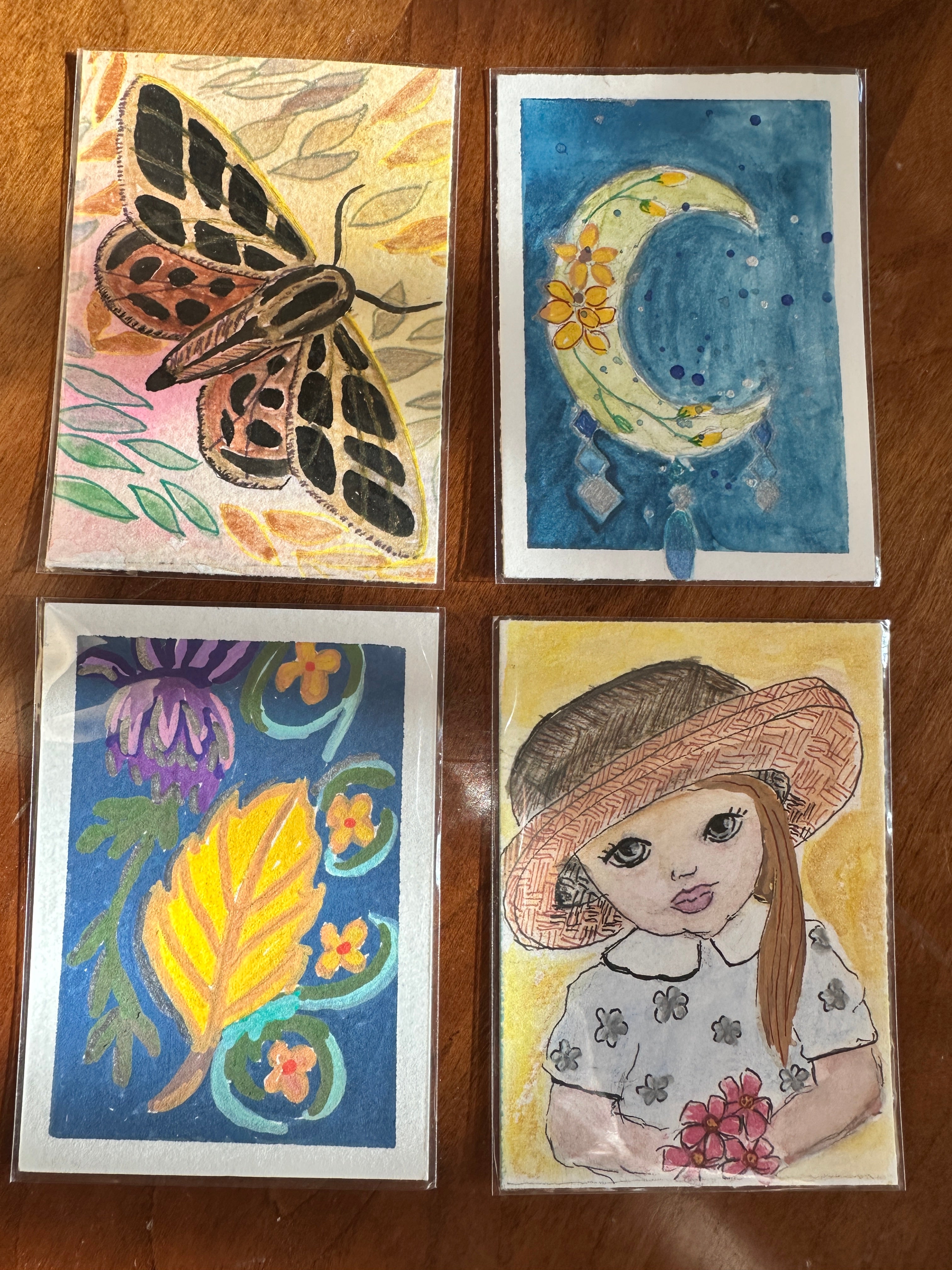 Art Cards, Additions and Originals small paintings by Sheri Klintworth