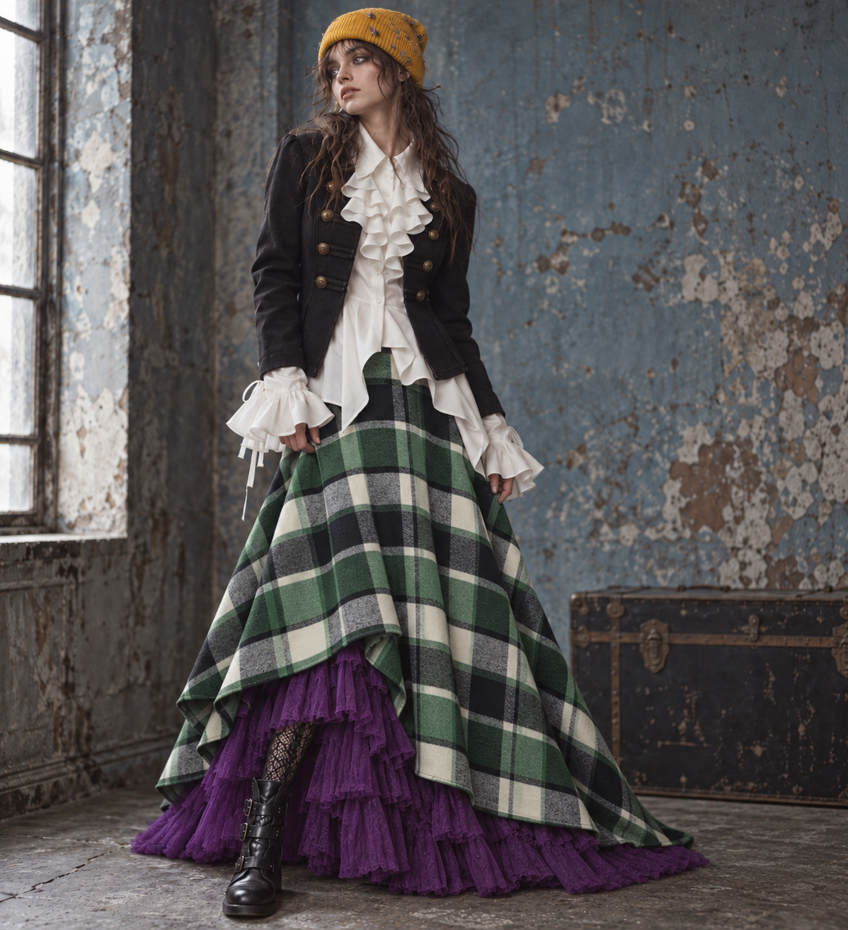 The Highland Wanderer | Heritage Plaid Maxi Skirt