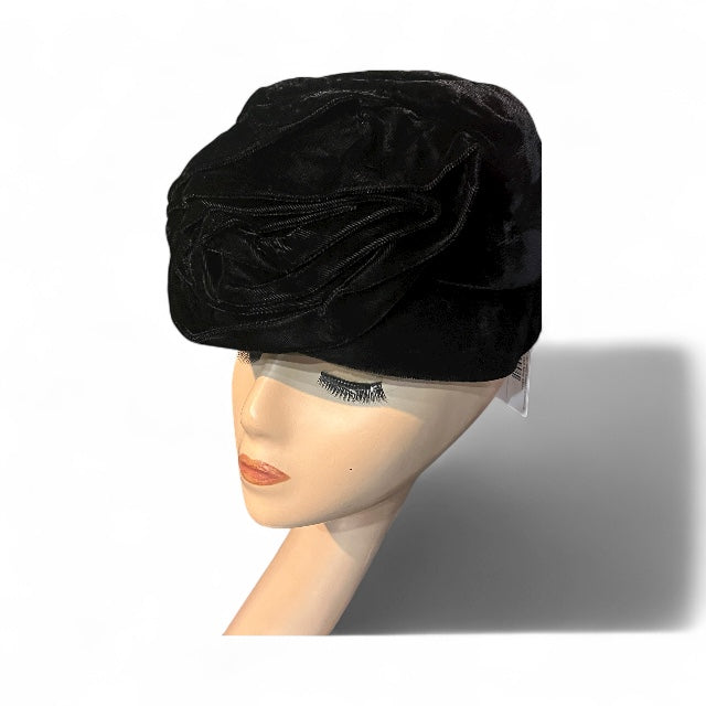 Vintage Velvet Bucket Hat- Joyce Creations of California