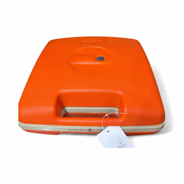 Orange Plastic Vintage General Electric Record Player