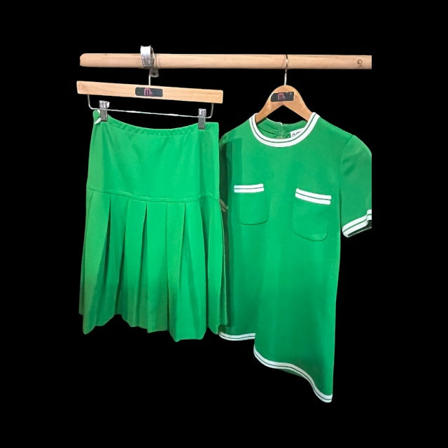 1970’s Act III Green & White 2 Piece Set