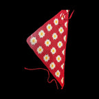 Red Yellow & White Knit Hair Bandana