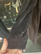 Vintage Black Velvet Swing Coat