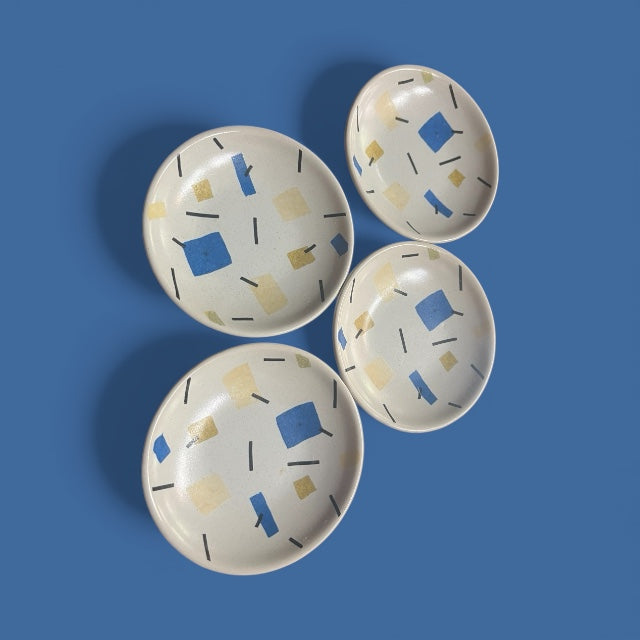 Set of 4 Post Modern Style Coasters